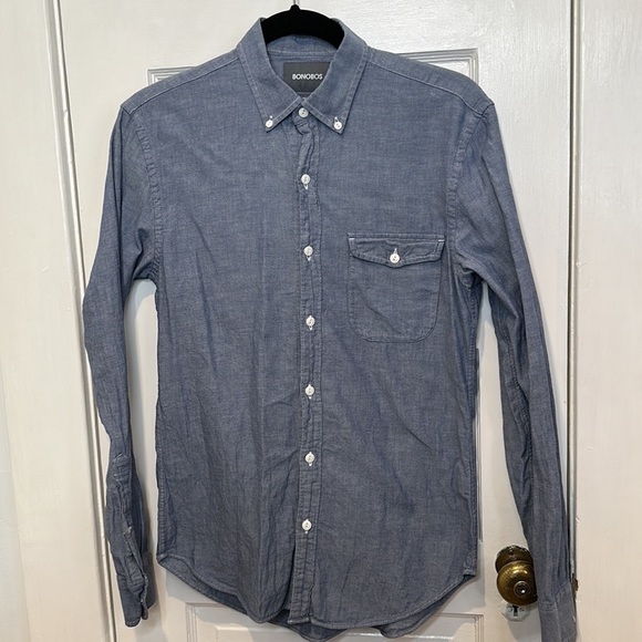 Bonobos tailored slim fit  button down shirt size small - Picture 3 of 6